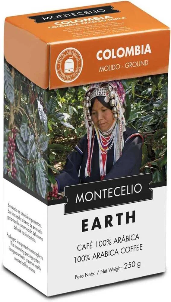 Café em Grão Montecelio Colombia 100% Arabico 250g