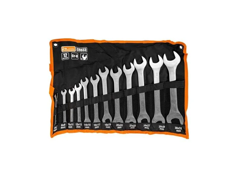 Chaves planas dupla face 5,5-27 mm conjunto de 8pc