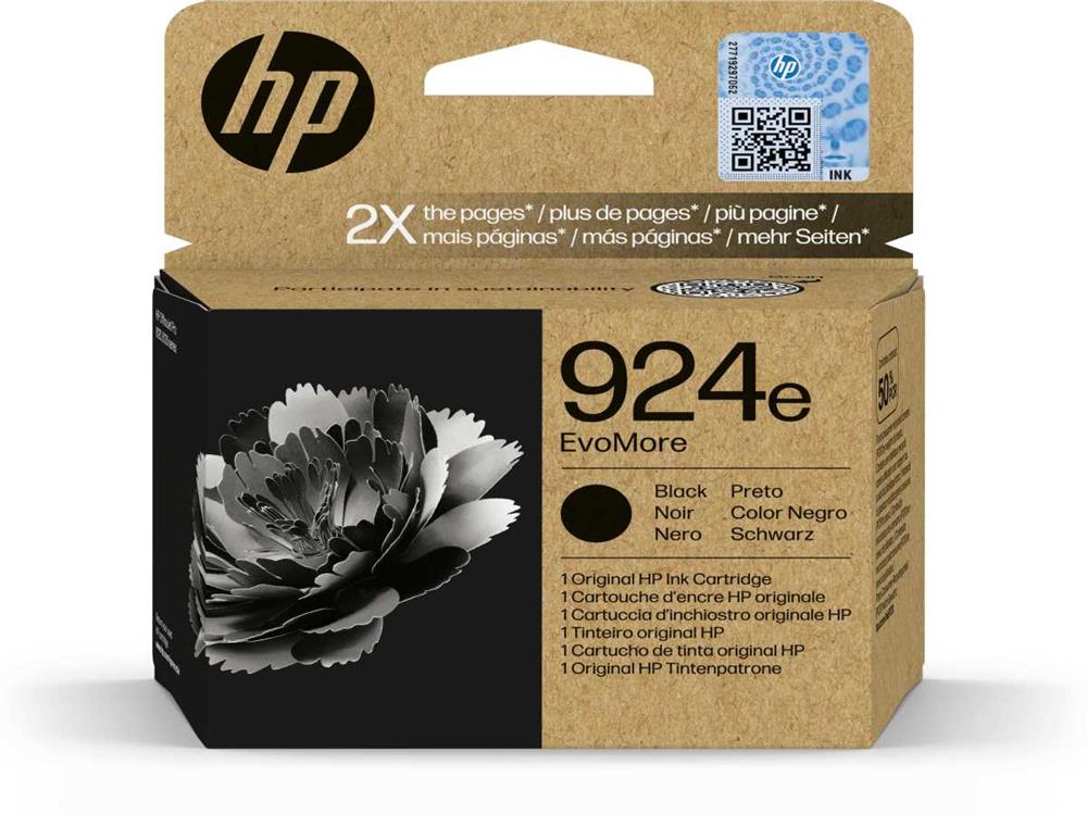 Hp Tinteiro Evomore 924e Original Preto