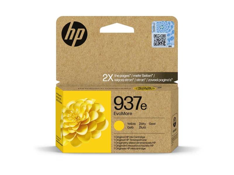 Hp Tinteiro Evomore 937e Original Amarelo