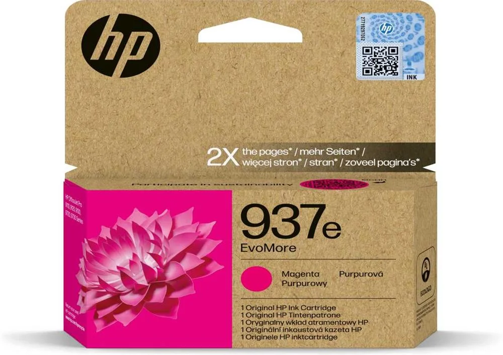 Hp Tinteiro Evomore 937e Original Magenta