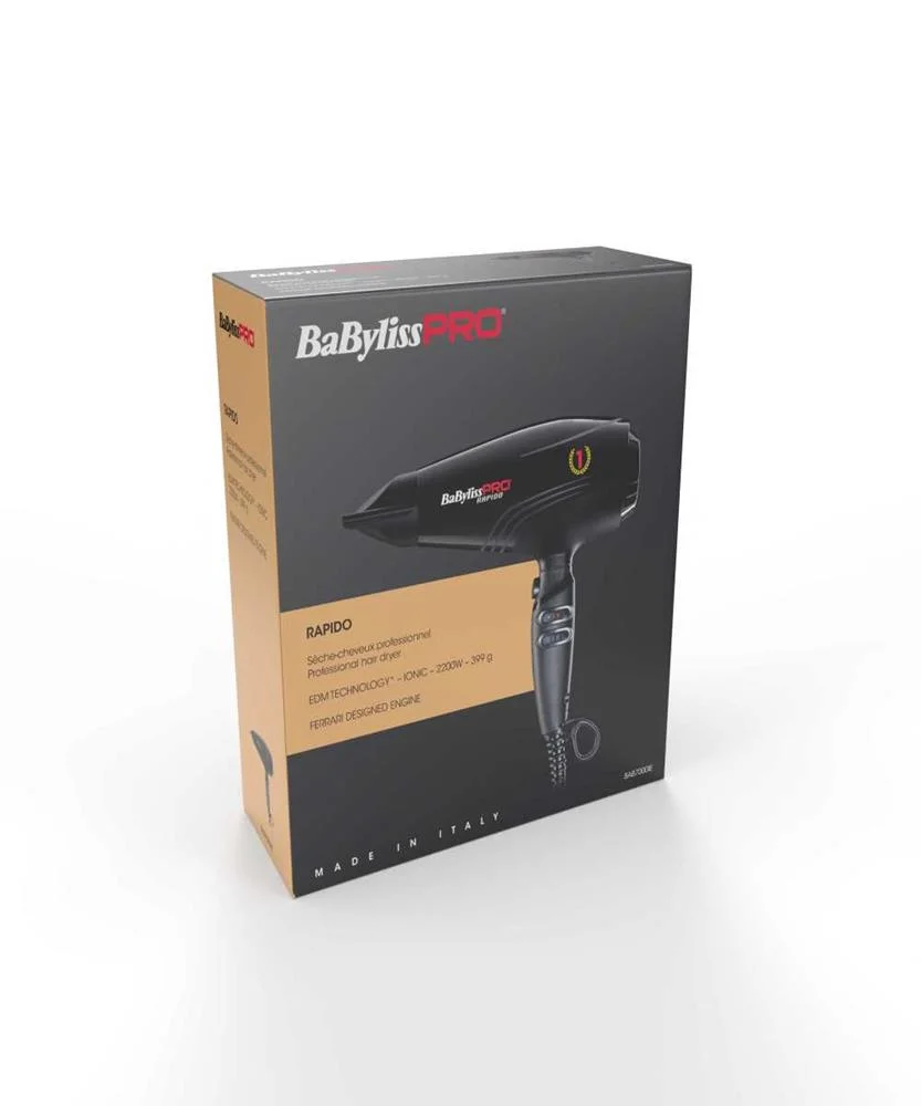 Babyliss Rapido Dryer Secador de Cabelo 2200 W Pr.