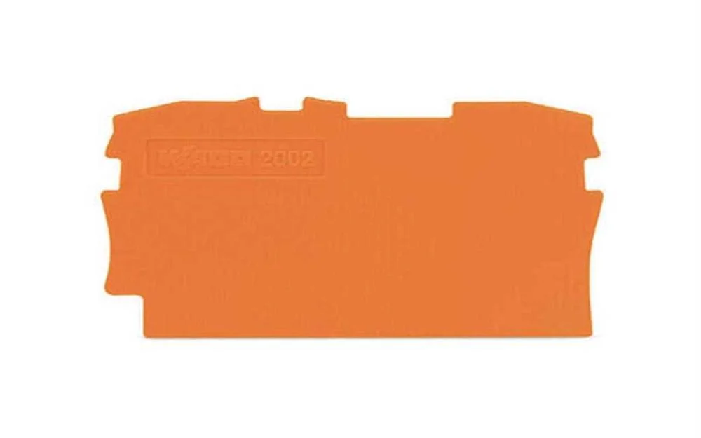 Placa Final e Intermédia com 0,8 Mm de Espessura, Cor de Laranja