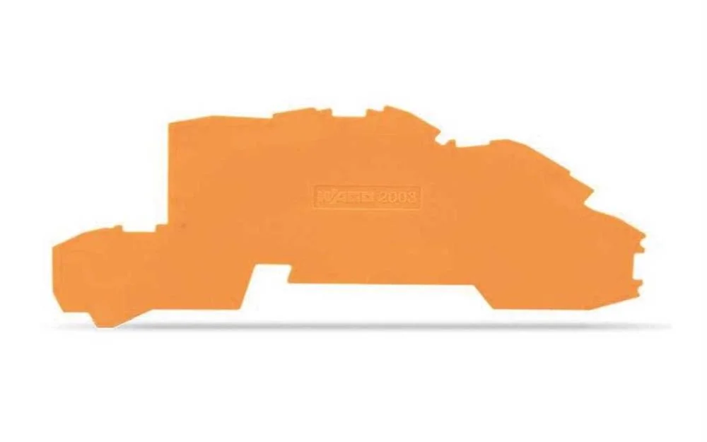 Placa Final e Intermédia com 0,8 Mm de Espessura, Cor de Laranja