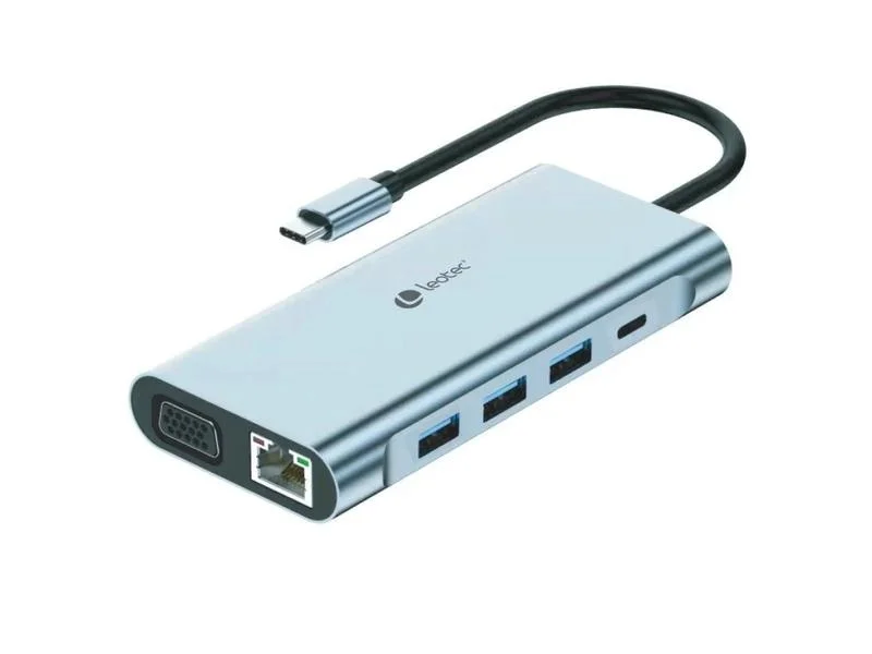 Leotec Leds01 Base & Duplicador de Portas Acoplam.