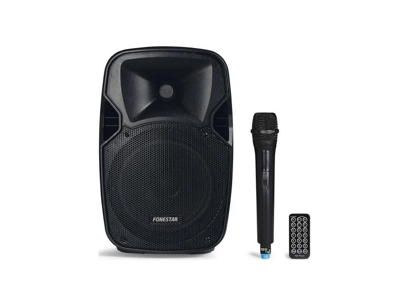 Coluna Portátil 8". 100 W Máx., 20 W Rms. 1 Microfone Sem Fios de Mão Uhf. Reprodutor Bluetooth/Usb/