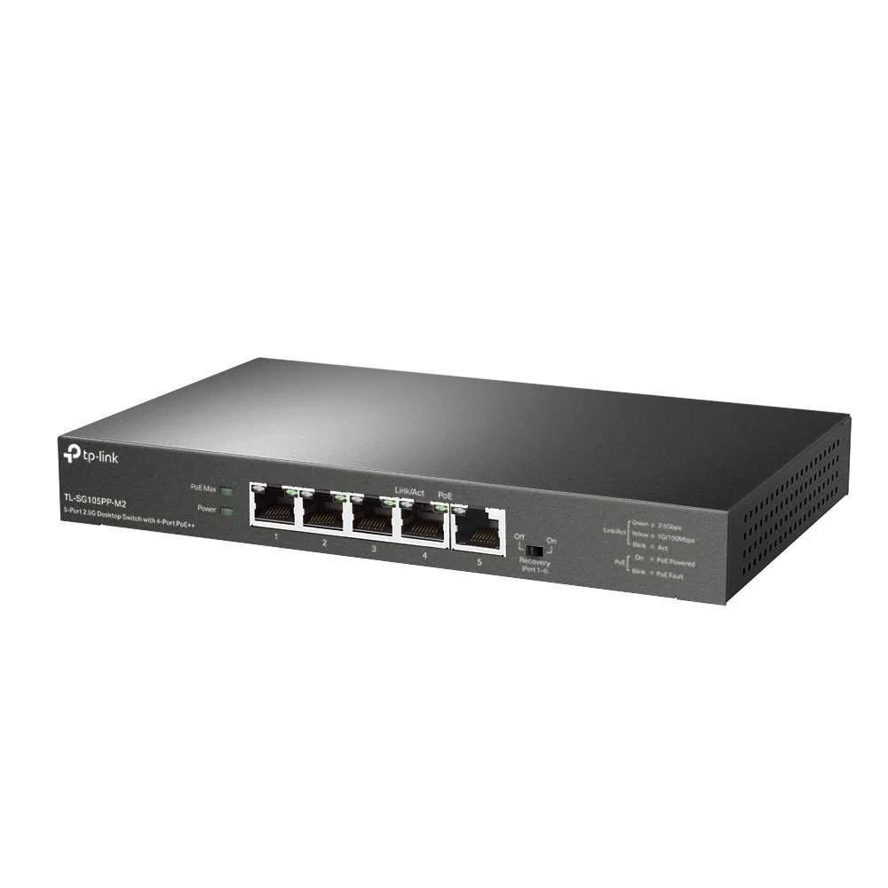 5-Port 2.5g Desktop Switch With 4-Port Poe++