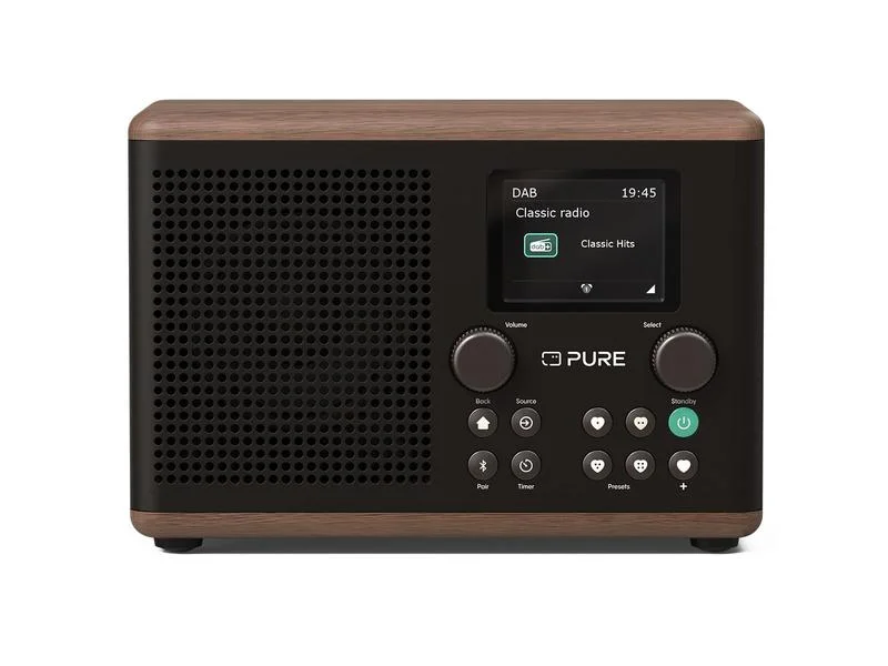 Rádio Dab+ e Fm Pure Classic H4 com Bluetooth