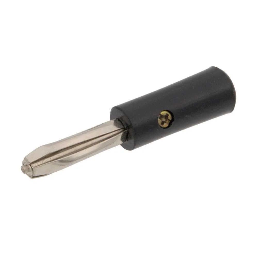 Ficha banana macho de 4 mm com 4 contactos tipo 4.
