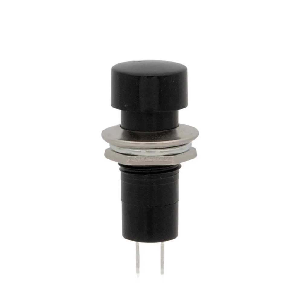 Botão de Pressão, Normalmente Fechado, 125v 3a, Cor Ne
