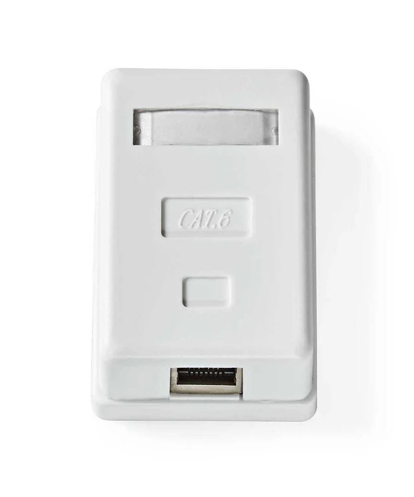 Caixa de Parede de Rede Porta Stp Cat6 Rj45 Fêmea