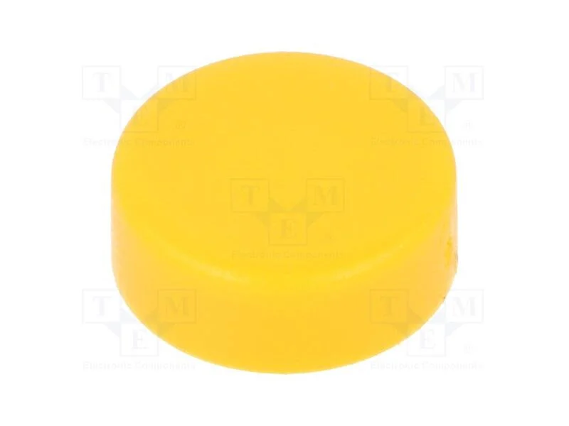Tecla, 8,5mm, redonda, amarelo, 1241.16