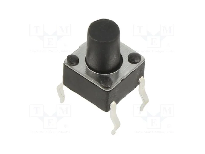 Microinterruptor Tact, Spst-No, Pos: 2, 0,05a/12vdc, Tht, 1,6n