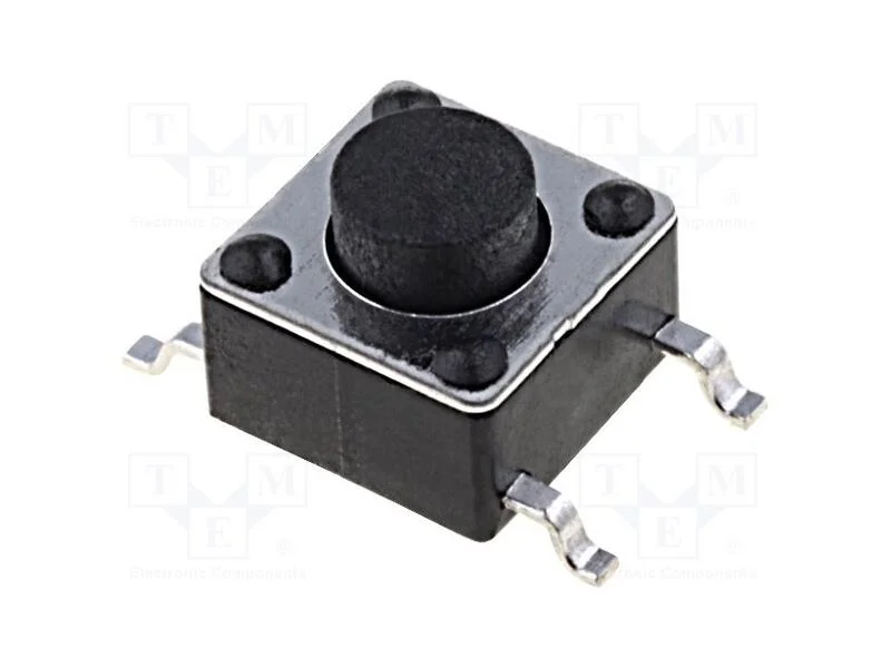 Microinterruptor Tact, Spst-No, Pos: 2, 0,05a/12vdc, Smt, 1,6n