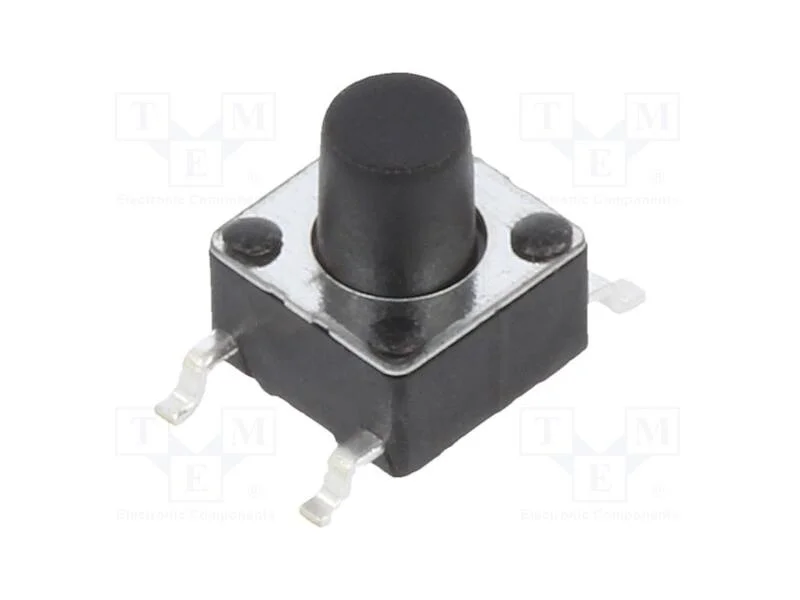 Microinterruptor Tact, Spst-No, Pos: 2, 0,05a/12vdc, Smt, 1,6n