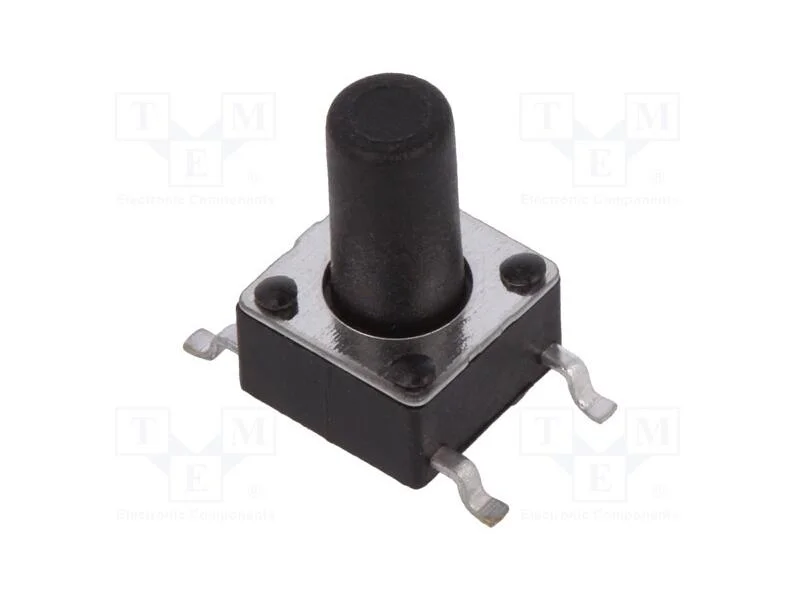 Microinterruptor Tact, Spst-No, Pos: 2, 0,05a/12vdc, Smt, 1,6n
