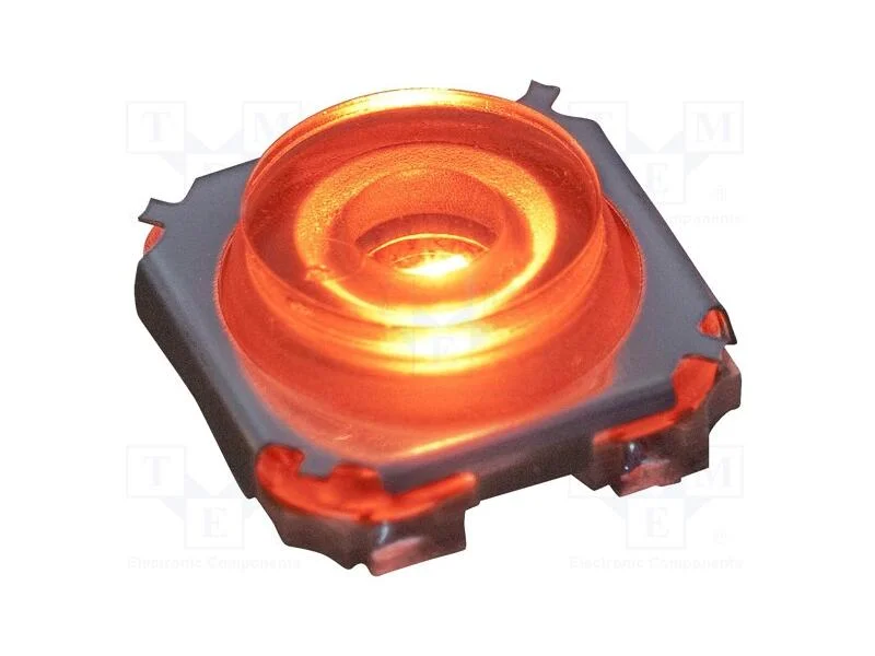 Microinterruptor TACT, SPST-NO, Pos: 2, 0,05A/28V.