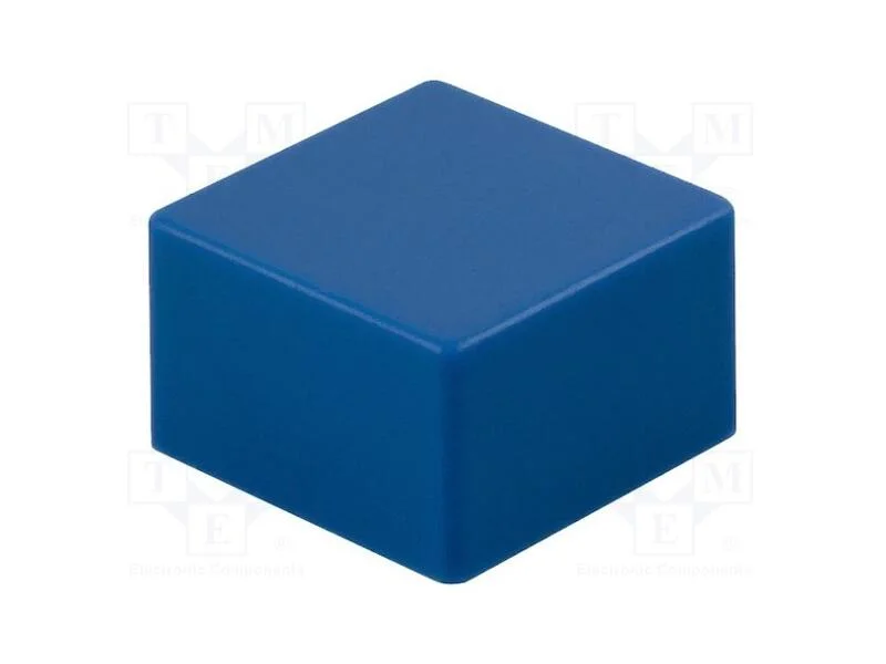 Tecla, apertado, 5,5mm, -25÷70C, quadrada, azul, .