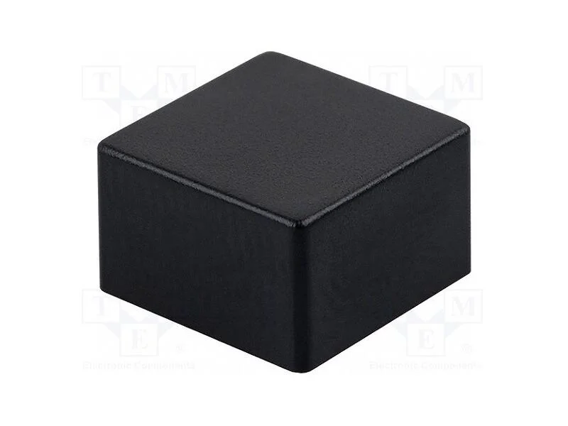 Tecla, apertado, 5,5mm, -25÷70C, quadrada, preta,.