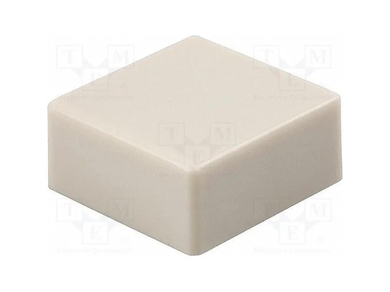 Tecla, Apertado, 5,5mm, -25÷70c, Quadrada, Marfim, 12x12mm