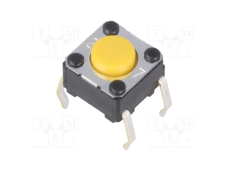 Microinterruptor TACT, SPST-NO, Pos: 2, 0,05A/24V.