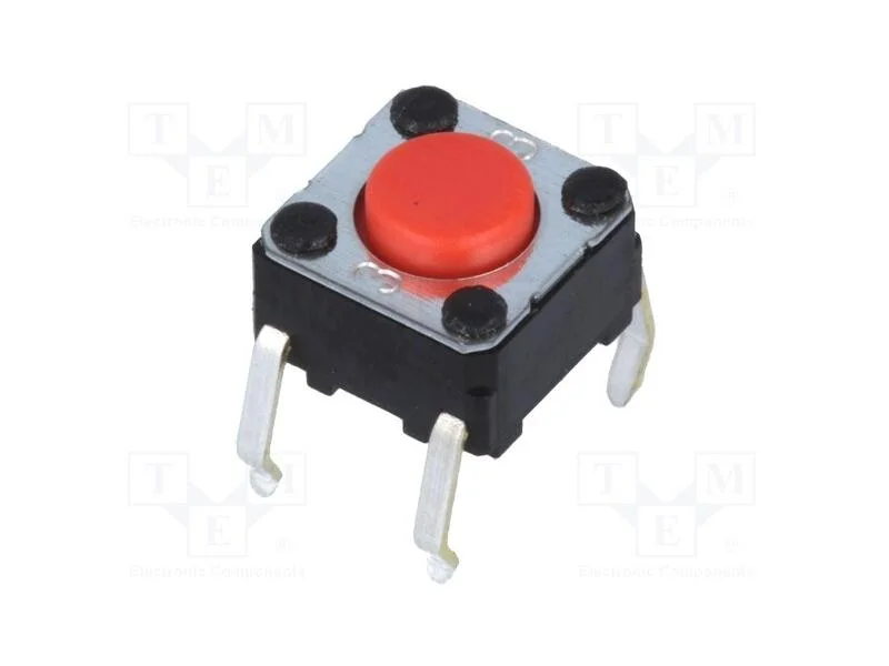Microinterruptor TACT, SPST-NO, Pos: 2, 0,05A/24V.