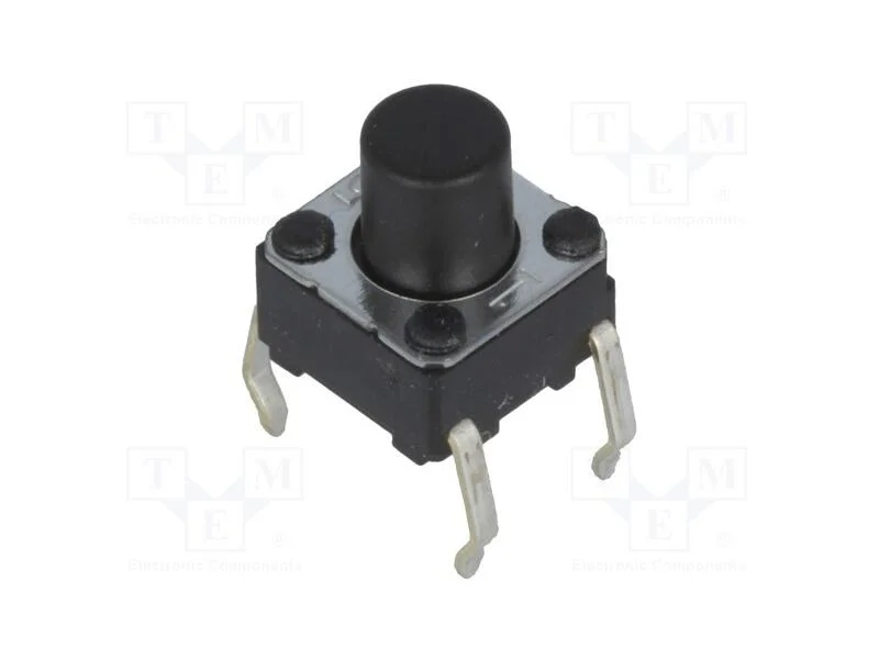 Microinterruptor TACT, SPST-NO, Pos: 2, 0,05A/24V.