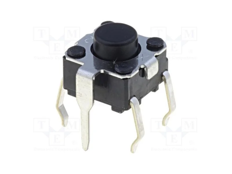 Microinterruptor TACT, SPST-NO, Pos: 2, 0,05A/24V.