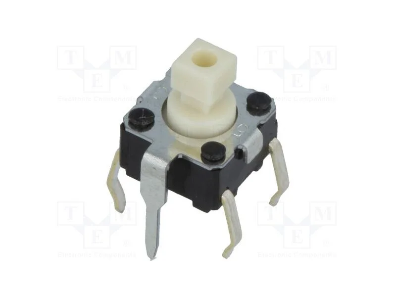 Microinterruptor TACT, SPST-NO, Pos: 2, 0,05A/24V.