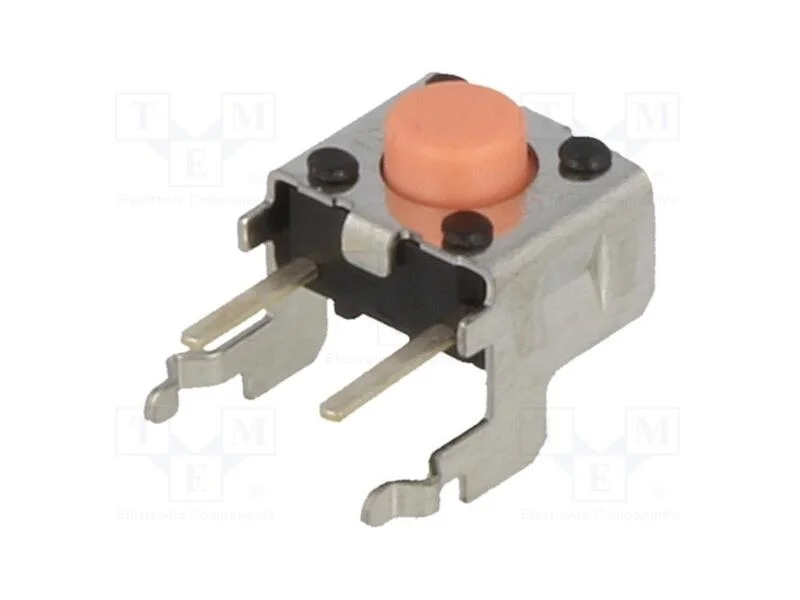 Microinterruptor TACT, SPST-NO, Pos: 2, 0,05A/24V.
