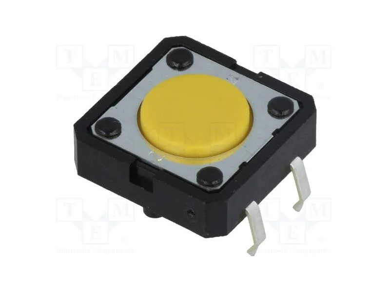 Microinterruptor TACT, SPST-NO, Pos: 2, 0,05A/24V.