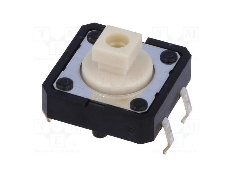 Microinterruptor TACT, SPST-NO, Pos: 2, 0,05A/24V.