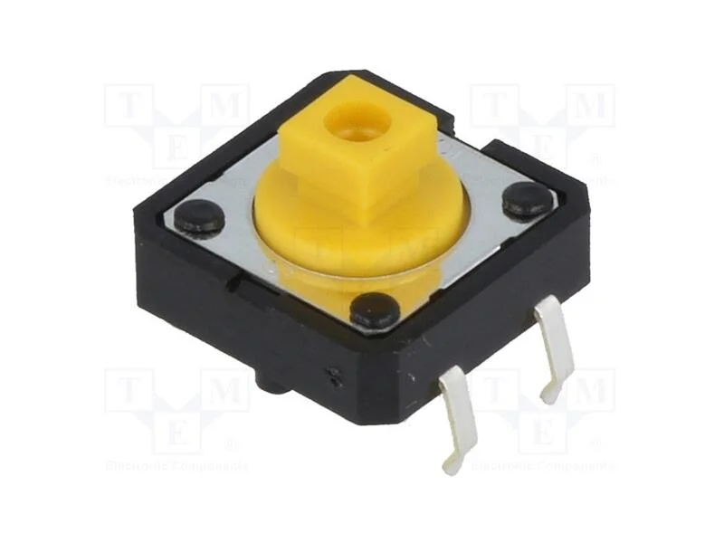 Microinterruptor TACT, SPST-NO, Pos: 2, 0,05A/24V.
