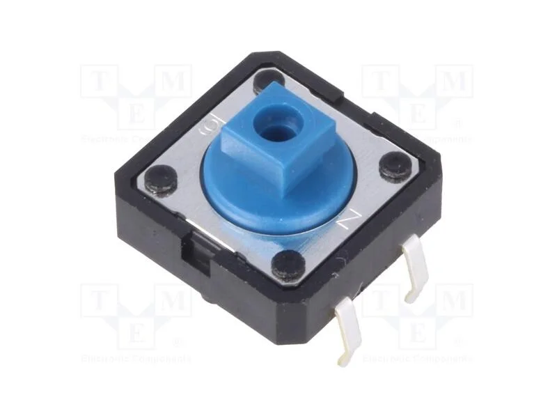 Microinterruptor TACT, SPST-NO, Pos: 2, 0,05A/24V.
