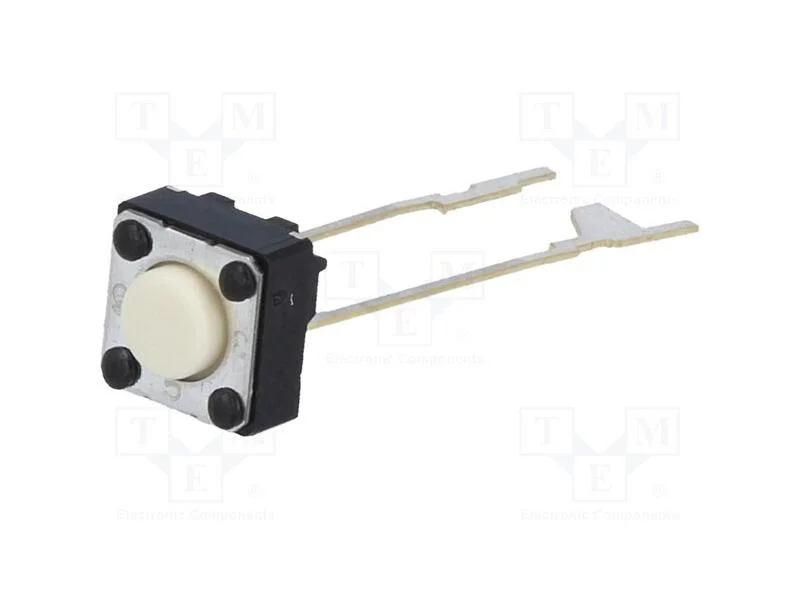 Microinterruptor TACT, SPST-NO, Pos: 2, 0,05A/24V.