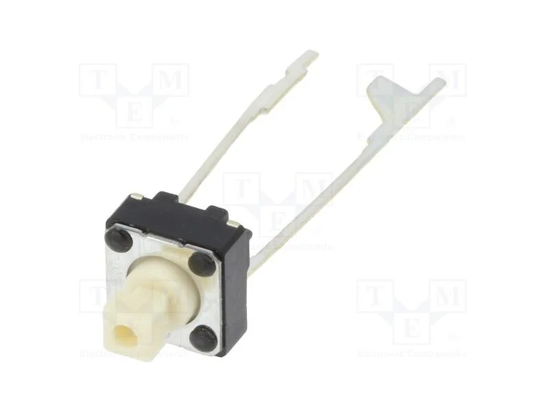 Microinterruptor TACT, SPST-NO, Pos: 2, 0,05A/24V.