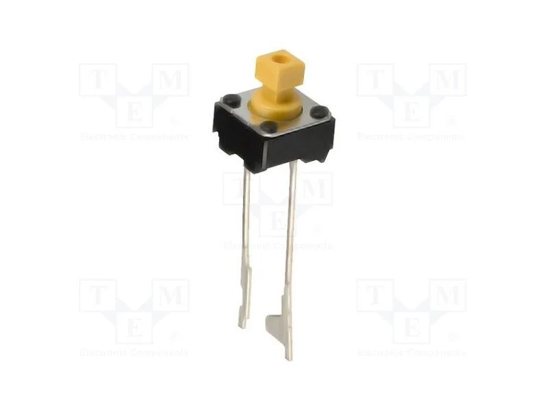 Microinterruptor Tact, Spst-No, Pos: 2, 0,05a/24vdc, Tht, 1,47n