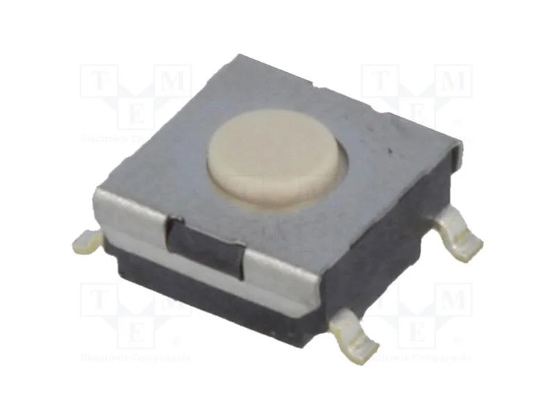Microinterruptor TACT, SPST-NO, Pos: 2, 0,05A/24V.