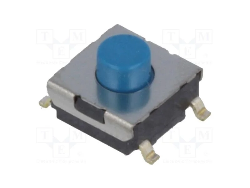 Microinterruptor TACT, SPST-NO, Pos: 2, 0,05A/24V.