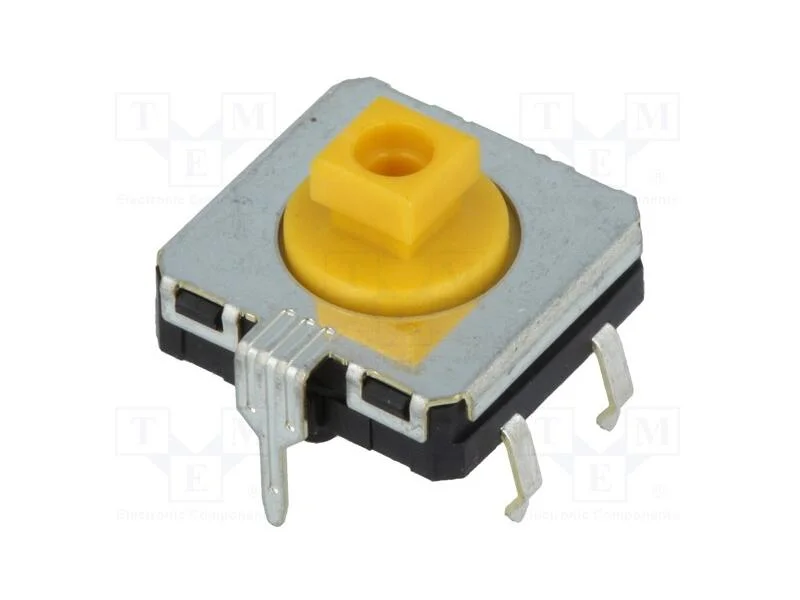 Microinterruptor TACT, SPST-NO, Pos: 2, 0,05A/24V.