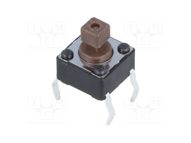 Microinterruptor TACT, SPST-NO, Pos: 2, 0,05A/12V.