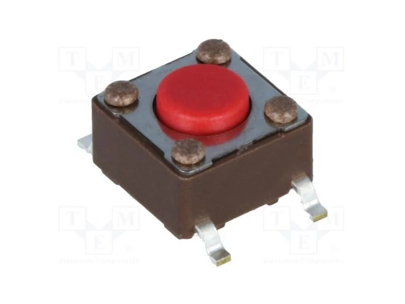 Microinterruptor TACT, SPST-NO, Pos: 2, 0,05A/12V.