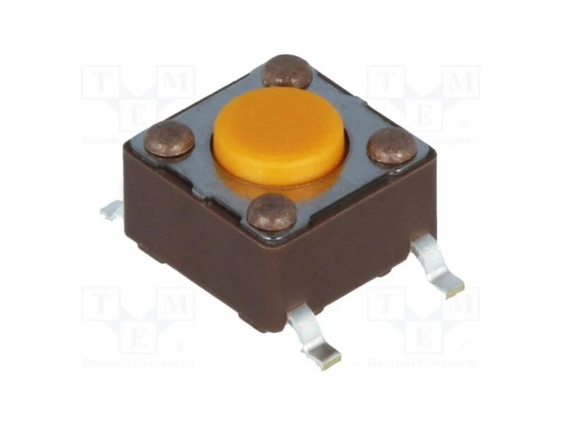Microinterruptor TACT, SPST-NO, Pos: 2, 0,05A/12V.