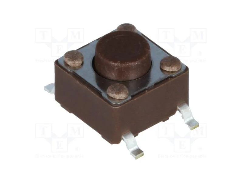 Microinterruptor TACT, SPST-NO, Pos: 2, 0,05A/12V.