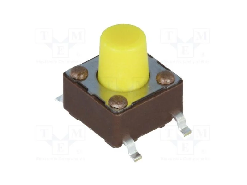 Microinterruptor TACT, SPST-NO, Pos: 2, 0,05A/12V.
