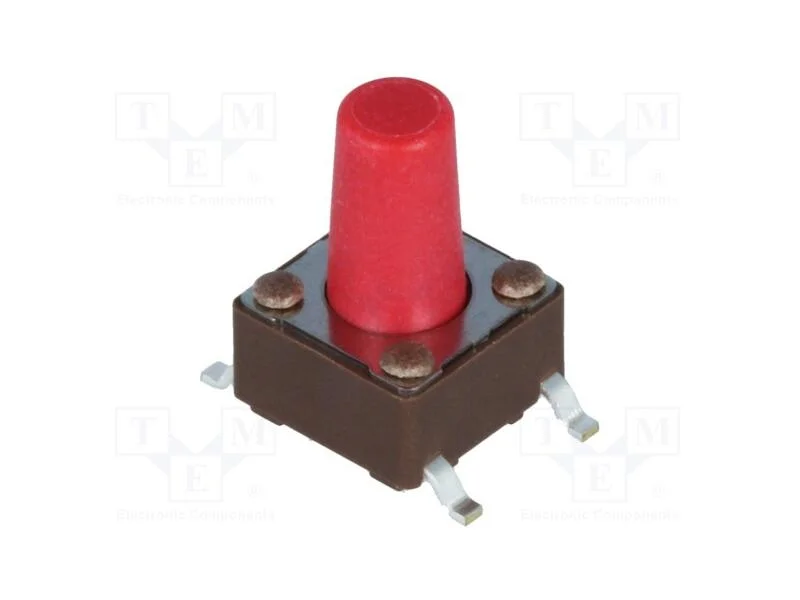 Microinterruptor TACT, SPST-NO, Pos: 2, 0,05A/12V.