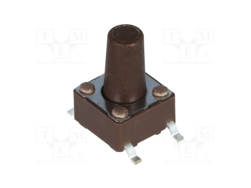 Microinterruptor TACT, SPST-NO, Pos: 2, 0,05A/12V.