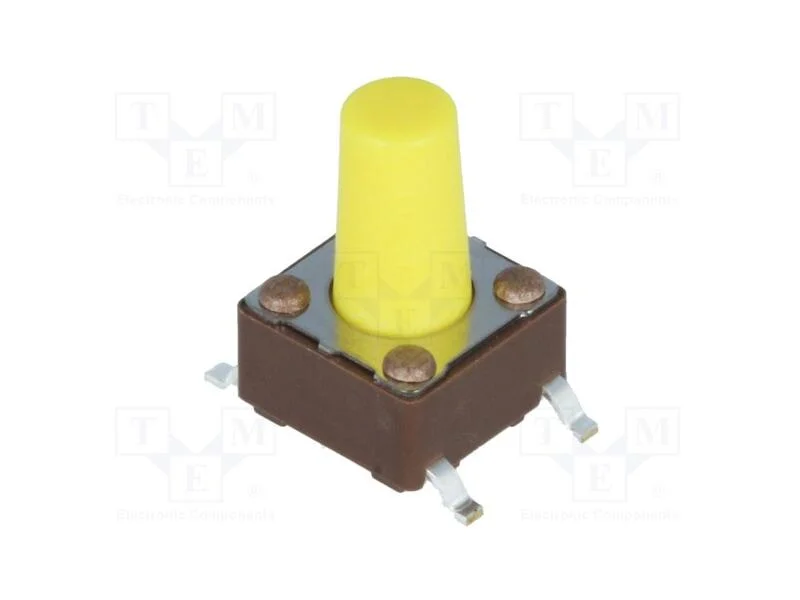 Microinterruptor TACT, SPST-NO, Pos: 2, 0,05A/12V.