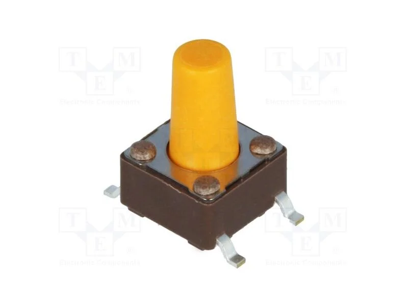 Microinterruptor TACT, SPST-NO, Pos: 2, 0,05A/12V.