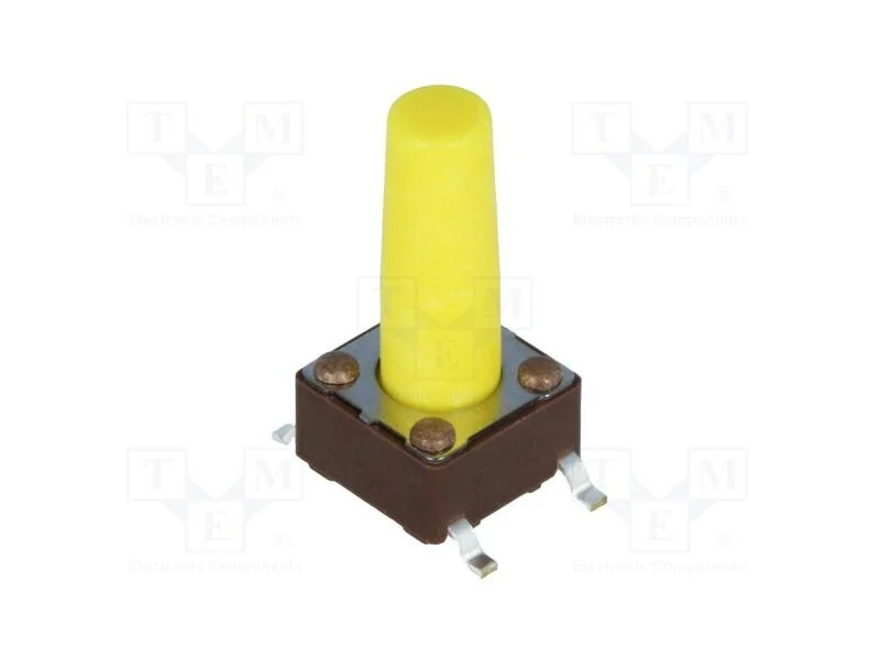 Microinterruptor TACT, SPST-NO, Pos: 2, 0,05A/12V.
